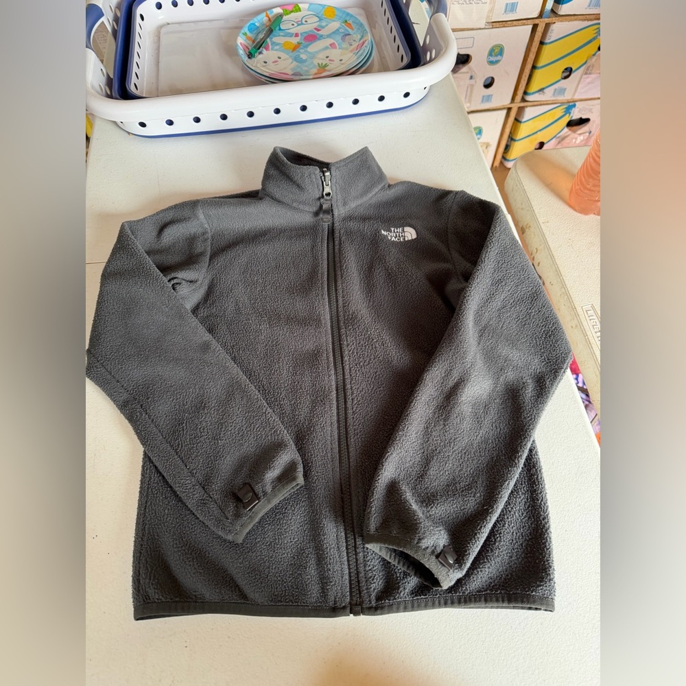 The North Face Kids Charcoal Fleece Jacket